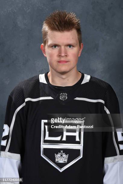 Arthur Kaliyev of the Los Angeles Kings poses for his official headshot for the 2019-2020 season on September 05, 2019 at the Toyota Sports...