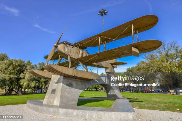 Monument 'Centenario as Aviacao Naval', Belem, Lisbon, Portugal, Denkmal «Centenario da Aviacao Naval«, Lissabon.