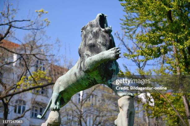 Bavarian lion, Bavarian place, beauty's mountain, Berlin, Germany, Bayerischer Lowe, Bayerischer Platz, Schoeneberg, Germany.