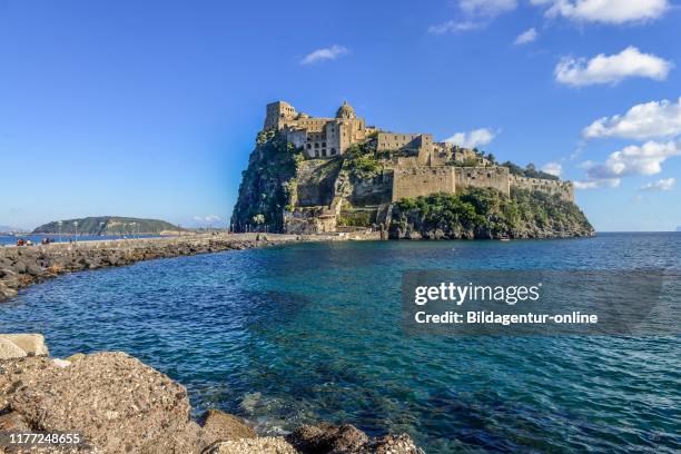 Castle Aragoner Castello Aragonese, island Ischia, Italy, Aragonerburg Castello Aragonese, Insel Ischia, Italien.