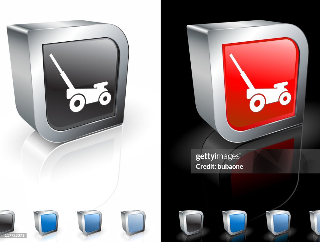 Car jack 3D royalty free vector art
