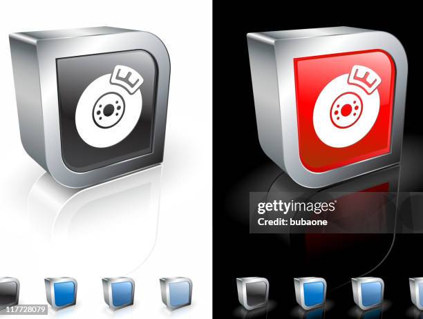 ilustraciones, imágenes clip art, dibujos animados e iconos de stock de los recesos 3d de arte vectorial libre de derechos - bloque de freno