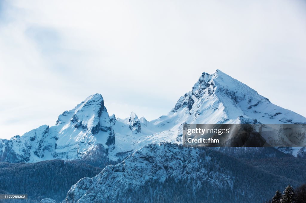 Mount Watzmann in the Berchtesgadener Land, Bavaria/ Germany