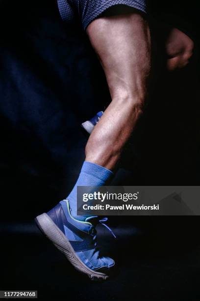 man's leg - vein muscle stock pictures, royalty-free photos & images