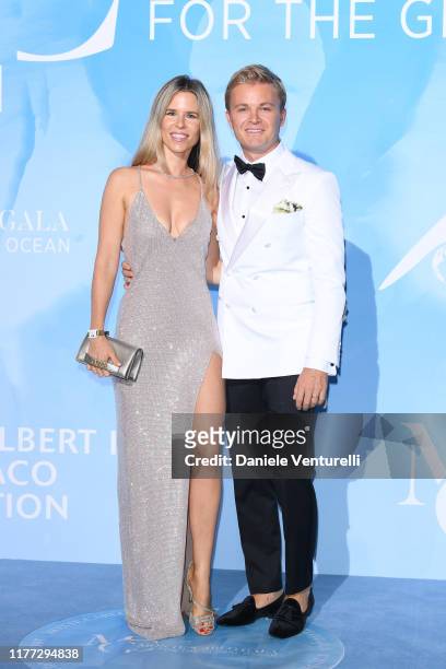 Vivian Sibold and Nico Rosberg attend the Gala for the Global Ocean hosted by H.S.H. Prince Albert II of Monaco at Opera of Monte-Carlo on September...