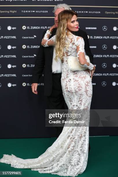 Irina Beller and Walter Beller attend the opening ceremony and "Bruno Manser - Die Stimme des Regenwaldes" premiere during the 15th Zurich Film...