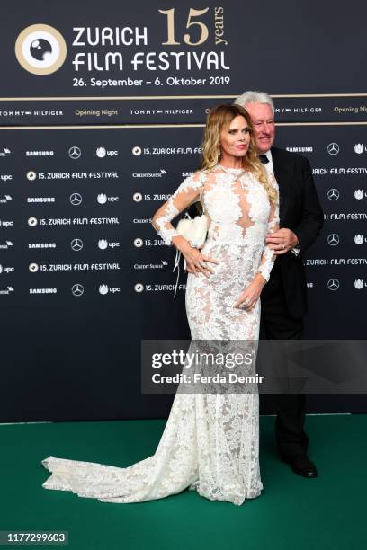 Irina Beller and Walter Beller attend the opening ceremony and "Bruno Manser - Die Stimme des Regenwaldes" premiere during the 15th Zurich Film...