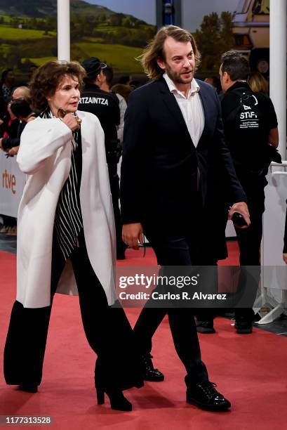 Angus Sutherland attends during Donostia award red carpet on September 26, 2019 in San Sebastian, Spain.