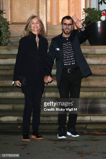 Barbara Bach and Sir Ringo Starr seen attending Apple Corps - Abbey Road 50th anniversary party on September 26, 2019 in London, England.