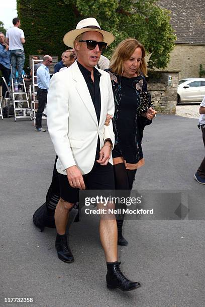 James Brown at the church where Kate Moss and Jamie Hince are due to get married tomorrow on June 30, 2011 in Southrop, England.