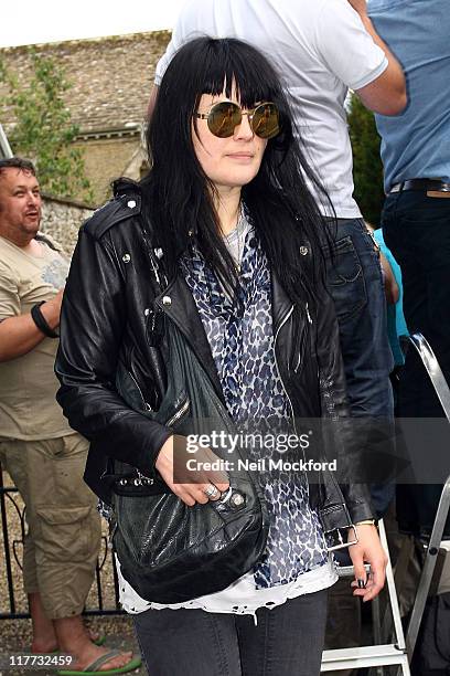Allison Mosshart at the church where Kate Moss and Jamie Hince are due to get married tomorrow on June 30, 2011 in Southrop, England.