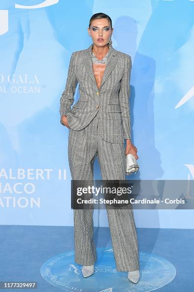 Alina Baikova attends the Gala for the Global Ocean hosted by H.S.H