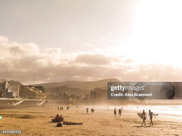 las canteras beach - las palmas de gran canaria stock-fotos und bilder