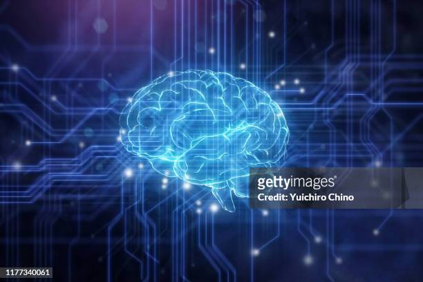 artificial intelligence brain - neuroscience stock pictures, royalty-free photos & images