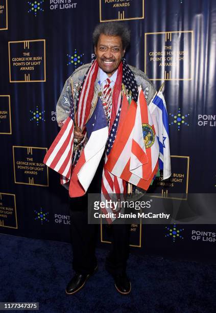 Don King attends The George H.W. Bush Points Of Light Awards Gala at Intrepid Sea-Air-Space Museum on September 26, 2019 in New York City.