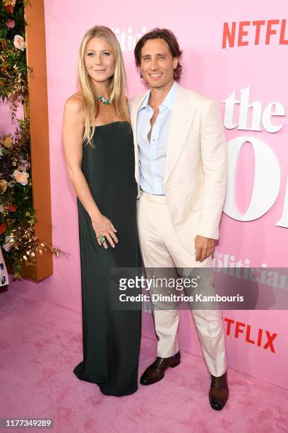 Gwyneth Paltrow and Brad Falchuk attend Netflix's "The Politician" Season One Premiere at DGA Theater on September 26, 2019 in New York City.