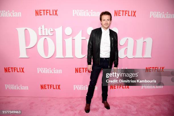 Joseph Mazzello attends Netflix's "The Politician" Season One Premiere at DGA Theater on September 26, 2019 in New York City.