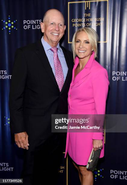 Peter McMahon and Dana Perino attend The George H.W. Bush Points Of Light Awards Gala at Intrepid Sea-Air-Space Museum on September 26, 2019 in New...