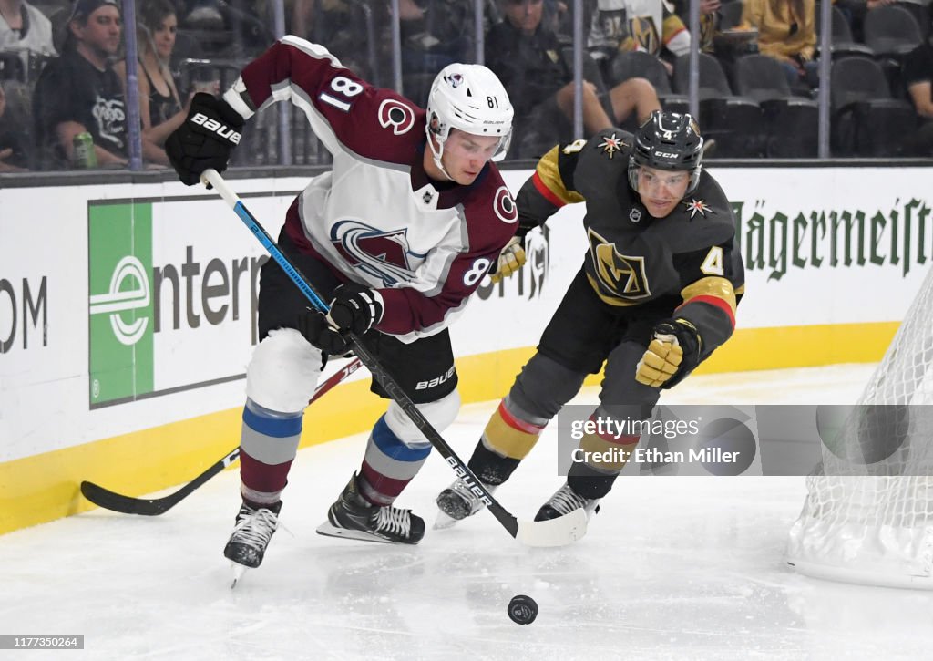 Colorado Avalanche v Vegas Golden Knights