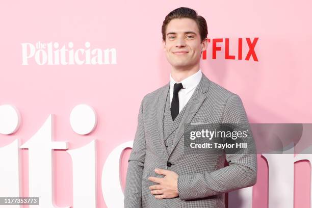 David Corenswet attends the premiere of Netflix's "The Politician" at DGA Theater on September 26, 2019 in New York City.