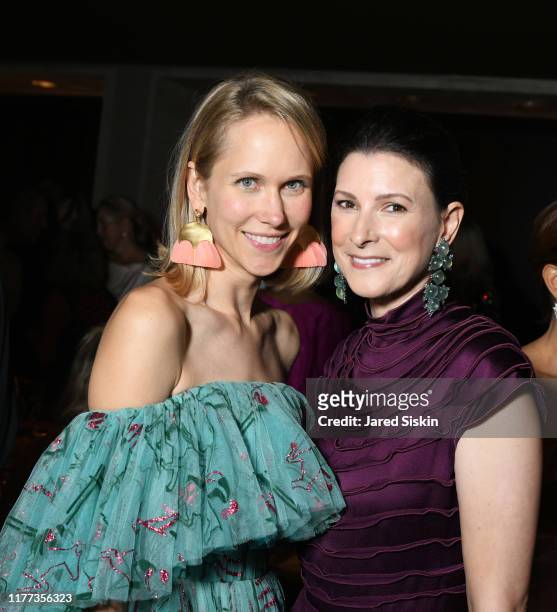 Indre Rockefeller and Lizzie Tisch attend the New York City Ballet 2019 Fall Fashion Gala at David H. Koch Theatre at Lincoln Center on September 26,...
