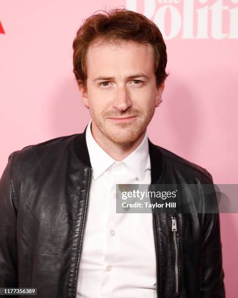 Joseph Mazzello attends the premiere of Netflix's "The Politician" at DGA Theater on September 26, 2019 in New York City.