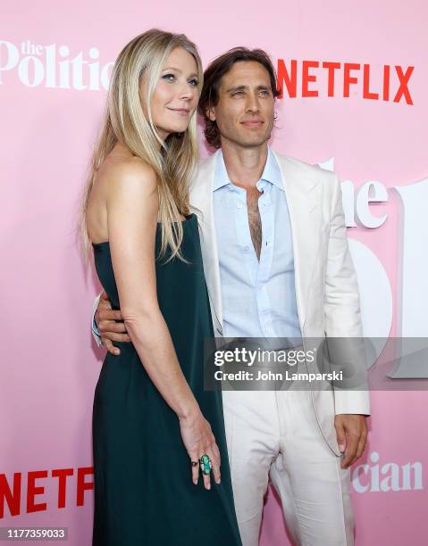 Gwyneth Paltrow and Brad Falchuk attend "The Politician" New York Premiere at DGA Theater on September 26, 2019 in New York City.