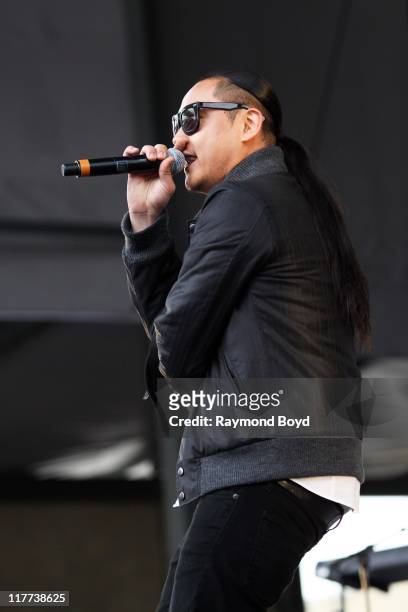 Splif of Far East Movement performs during the B96 Pepsi Summerbash at Toyota Park in Bridgeview, Illinois on June 11, 2011.