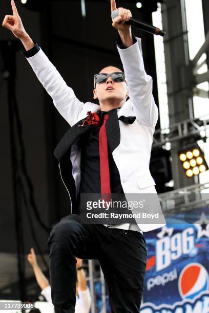 Kev Nish of Far East Movement performs during the B96 Pepsi Summerbash at Toyota Park in Bridgeview, Illinois on June 11, 2011.