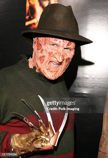 "Freddy Krueger" during "The Omen" DVD Release Party - October 12, 2006 in Los Angeles, California, United States.