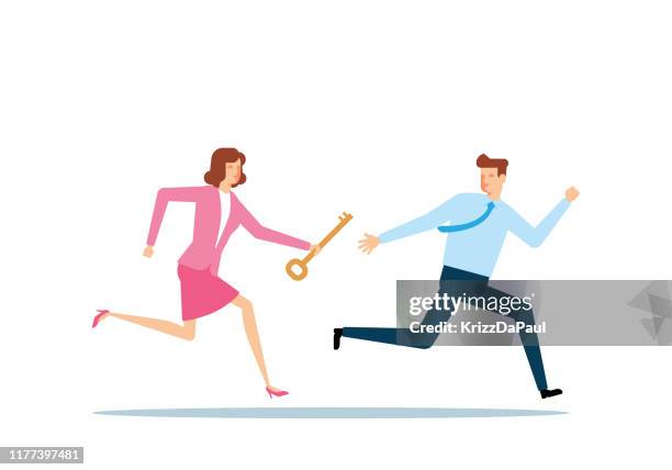business relay - relay stock illustrations