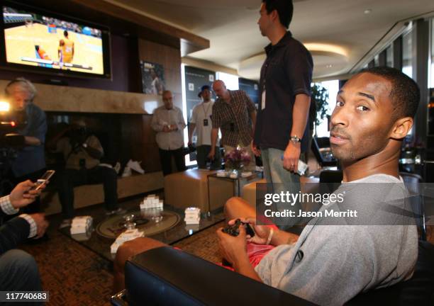 Kobe Bryant during Playstation Parlor Hosted by Sony Computer Entertainment America - Day 2 at The Palms - Sky Villa in Las Vegas, Nevada, United...