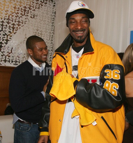 Usher and Snoop Dogg during...