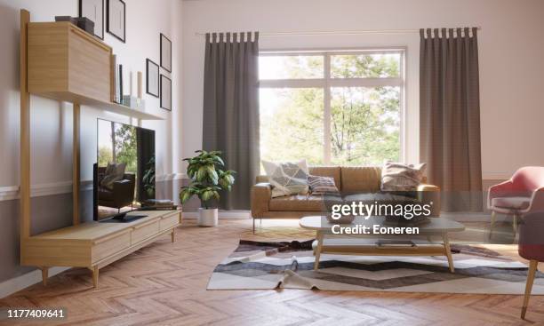 Cozy Living Room With Tv Photos and Premium High Res Pictures - Getty ...
