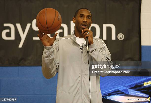 Kobe Bryant during Kobe Bryant and NBA '07's Eclectic Billy Joe Cuthbert Join Kids From the Lied Memorial Boys and Girls Club of Las Vegas at Lied...