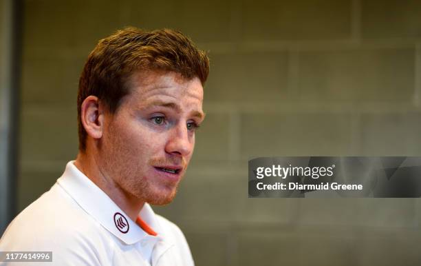 Limerick , Ireland - 21 October 2019; Neil Cronin during a Munster Rugby press conference at the University of Limerick in Limerick.
