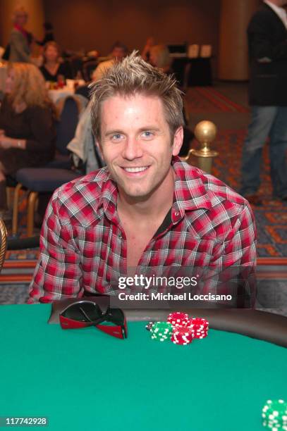 Aaron Benward of Blue County during Country Takes New York City - TJ Martell Foundation Celebrity Poker Tournament at Marriott Marquis in New York...