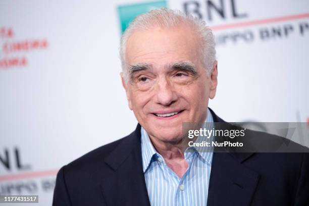 Martin Scorsese attends the photocall of the movie ''The Irishman'' during the 14th Rome Film Festival on October 21, 2019 in Rome, Italy.