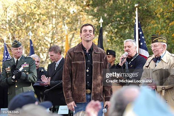 Veterans Day Ceremony during Country Takes New York City - Veterans Day Ceremony - Montgomery Gentry Performance at Madison Square Park in New York...