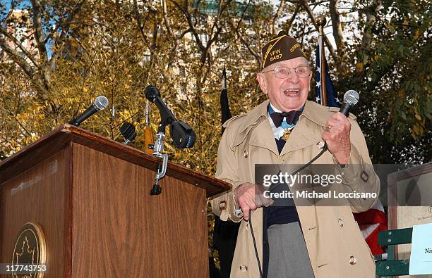 Veterans Day Ceremony during Country Takes New York City - Veterans Day Ceremony - Montgomery Gentry Performance at Madison Square Park in New York...