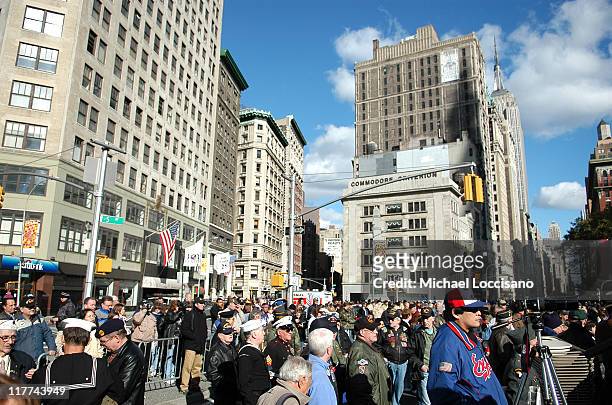 Atmosphere during Country Takes New York City - Veterans Day Ceremony - Montgomery Gentry Performance at Madison Square Park in New York City, New...