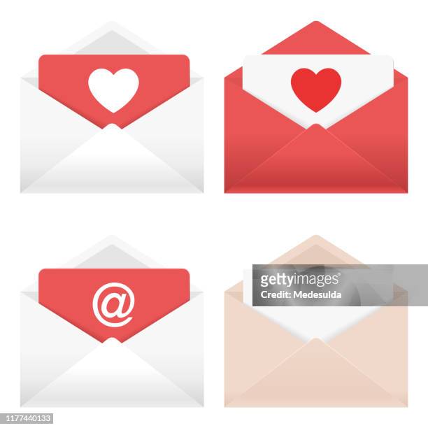 illustrazioni stock, clip art, cartoni animati e icone di tendenza di busta mail amore - messaggio