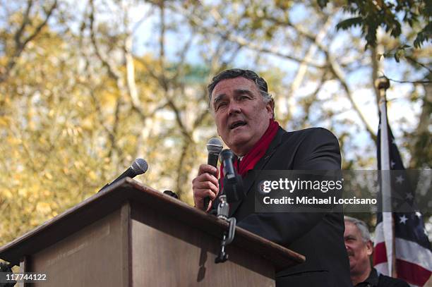 Veterans Day Ceremony during Country Takes New York City - Veterans Day Ceremony - Montgomery Gentry Performance at Madison Square Park in New York...