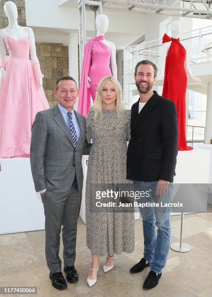 Eric Wilson, Laura Brown and Sam Broekema attend the InStyle Exclusive Preview Of ICONIC. 25 Years Of Dresses That Defined The Red Carpet at the...