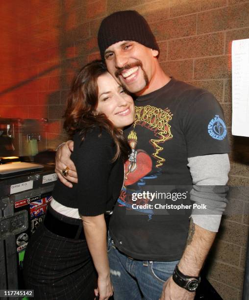 Dave Kushner and his wife Christine during Best Buy Celebrates the Launch of the New Playstation 3 - Inside at Best Buy in West Hollywood,...