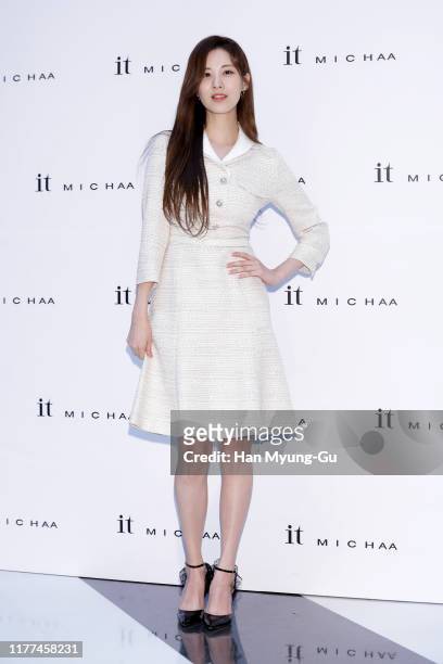 Seohyun of South Korean girl group Girls' Generation attends the photocall for 'IT MICHAA' on September 27, 2019 in Hanam, South Korea.