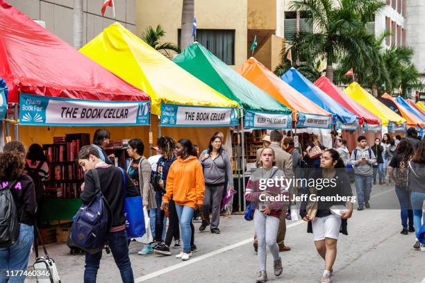 Miami-Dade College, Book Fair, booksellers booths.