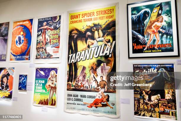 London, Sotheby's fine art auction house, vintage movie poster exhibit.
