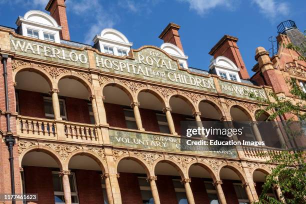 London, exterior of Royal Waterloo Hospital for Children and Women.