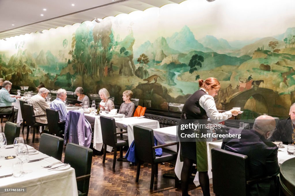 London, Tate Britain art museum gallery, Rex Whistler Restaurant